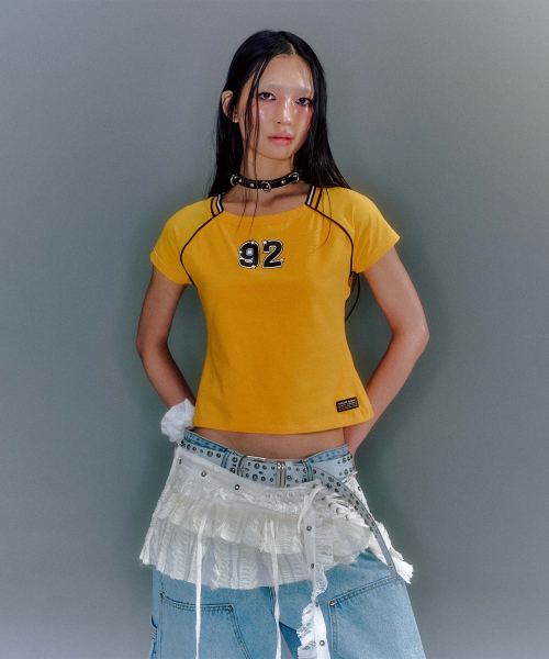 BECKY FOOTBALL T-SHIRTS (2COLOR)