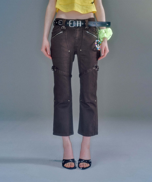 BONA STRAP ANKLE PANTS (3COLOR)