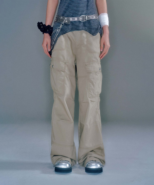 WAYEN MILITARY CARGO PANTS (BEIGE)
