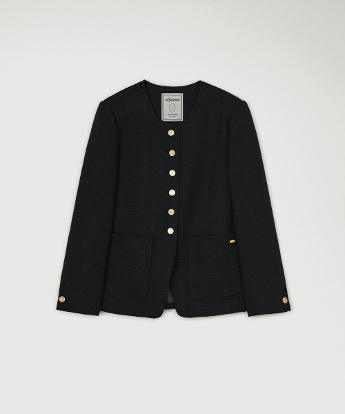Come Tweed Jacket Black