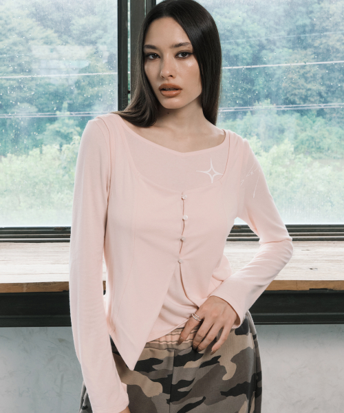 LAYERED L/S PINK