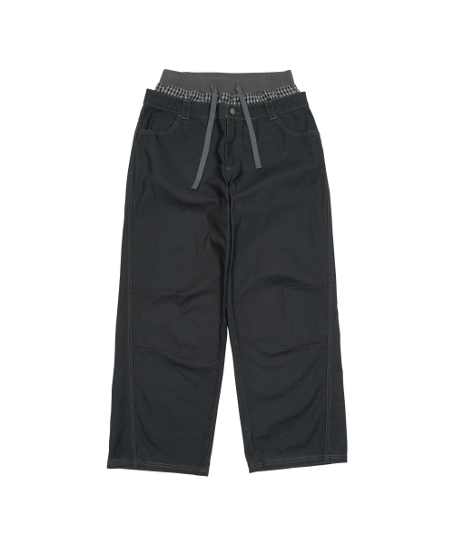 TCM trunk layered pants (charcoal)