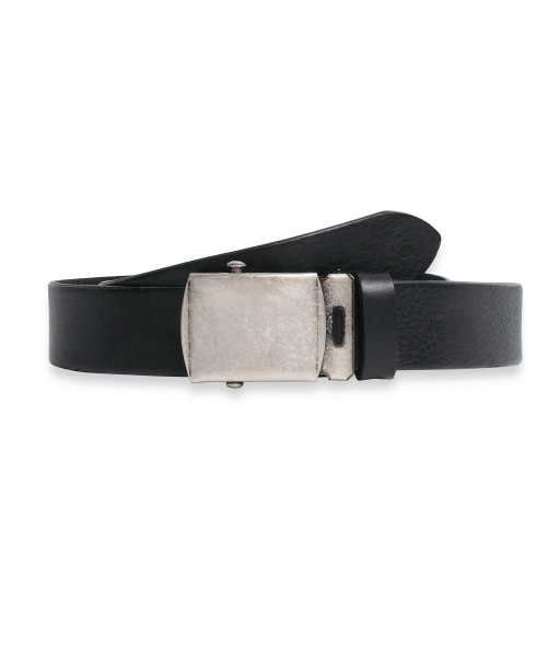 Cowhide Vintage Military Belt BLACK