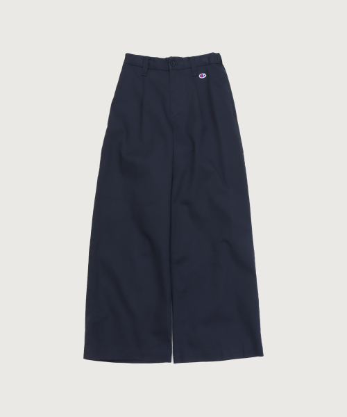 여성 C로고 코튼 와이드 팬츠 Dark Navy