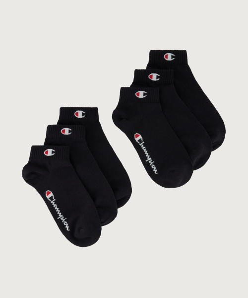 C로고 쿼터랭스 삭스 6PACK Black
