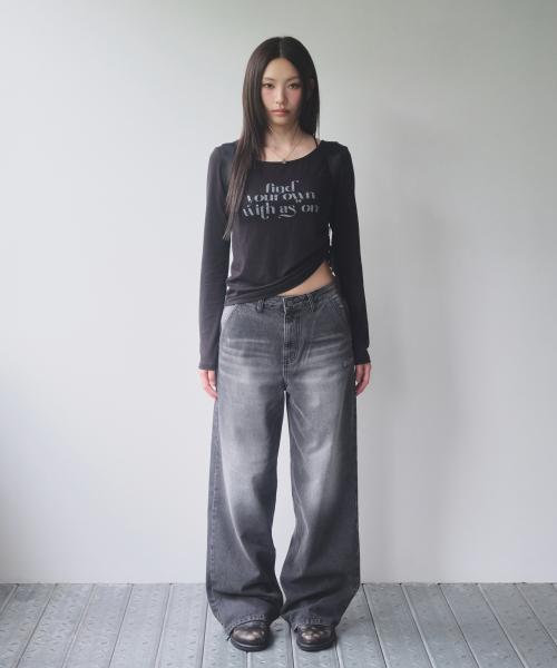 DUSK DENIM PANTS / BLACK