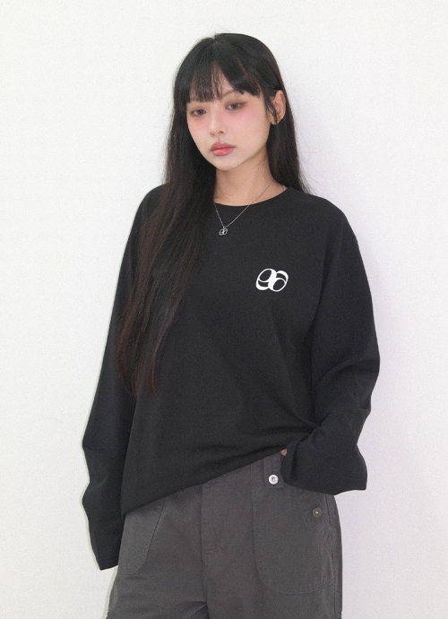 NOTE LONG SLEEVE / BLACK