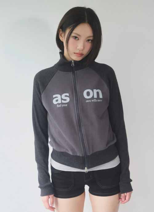 SALT ZIP-UP / CHARCOAL