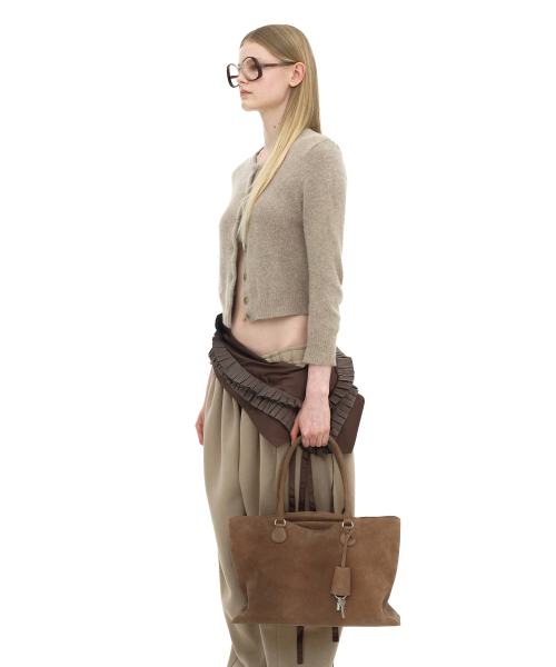 SHELL BROT LARGE [NUBUCK BROWN]