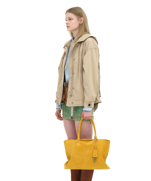 SHELL BROT LARGE [SUEDE MUSTARD]