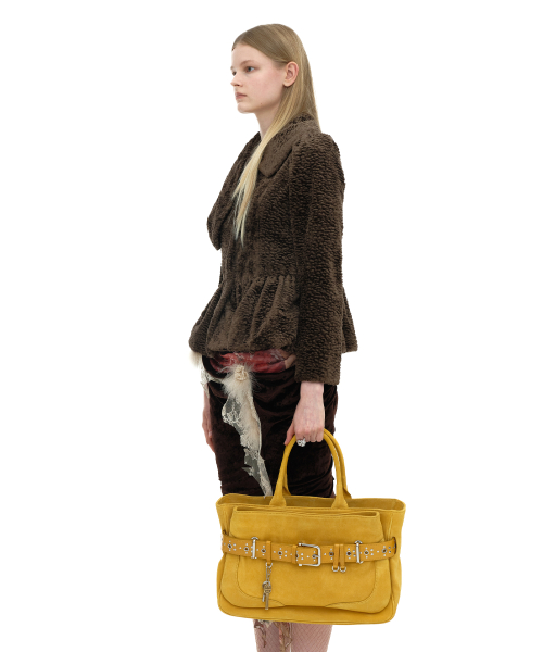 TOTE BROCLE [SUEDE MUSTARD COMBI]