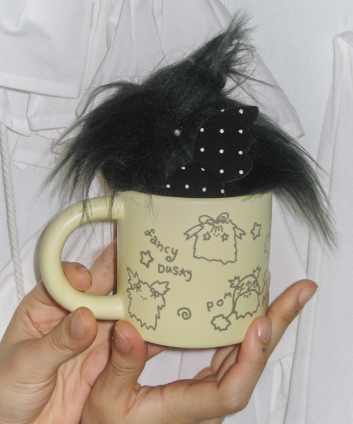 [FANCY X DUSTY] DUSTY DOODLE MUG CUP (LEMON YELLOW) F25NM1014