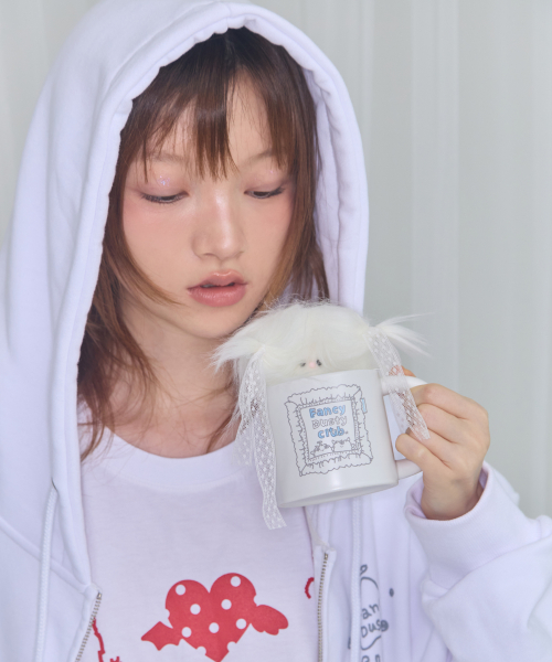 [FANCY X DUSTY] DUSTY CLUB MUG CUP (WHITE) F25NM1015