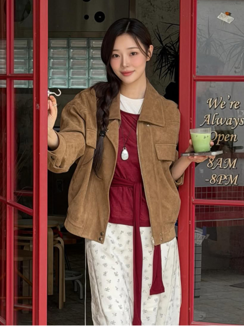 Suede Bomber Jumper NEL6XM801_95