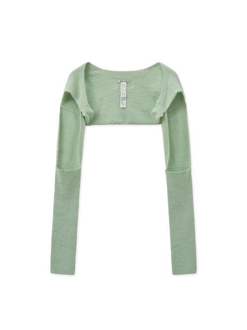 BOLERO KNIT MUFFLER IN LIGHT GREEN