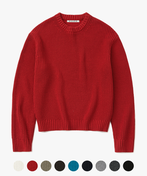 Washable Cropped Hacci Knit - 9 Color