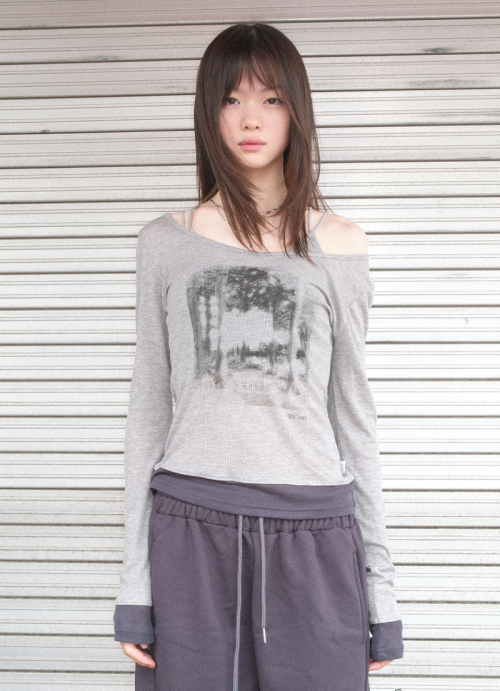 FOREST LAYERED T / GRAY