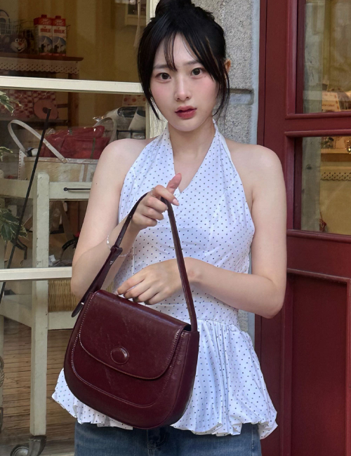 Monet Shoulder bag 모네 숄더백 (Burgundy)