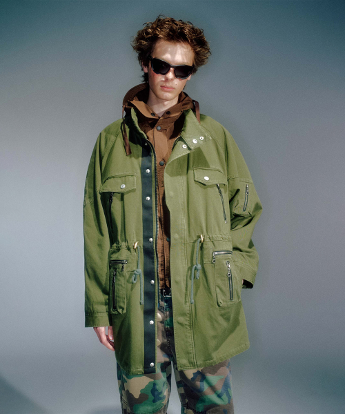 MEN VICTOR COTTON FIELD JACKET KHAKI