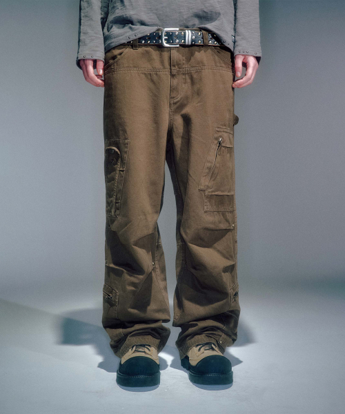 MEN FEDRY WORK-PANTS BROWN
