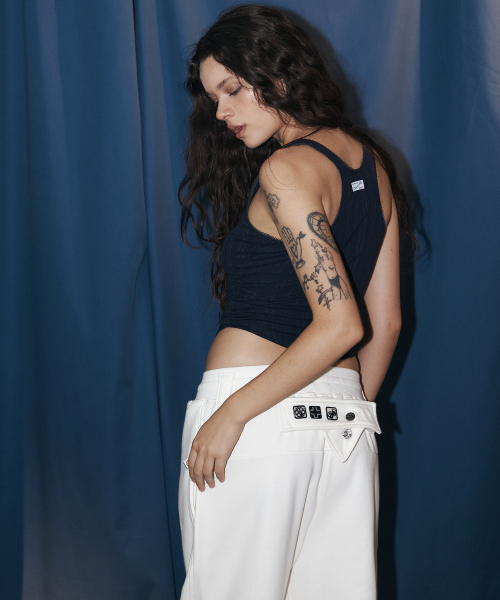 North Wide Sweat Pants (Ivory Cream)