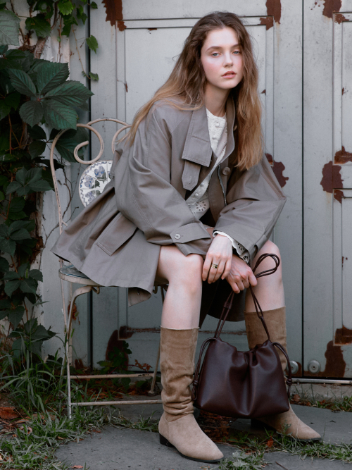 FLORIA shoulder cross bag_MOCHA