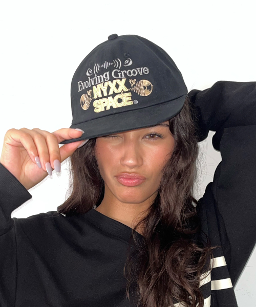 NYX SLOGAN BALL CAP BURGUNDY