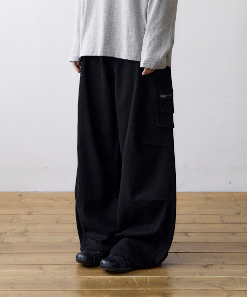 TCM double pocket pants (black)