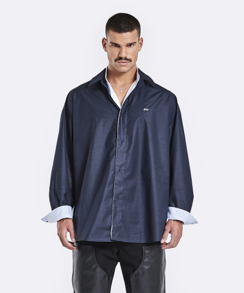 Layered shirt - navy