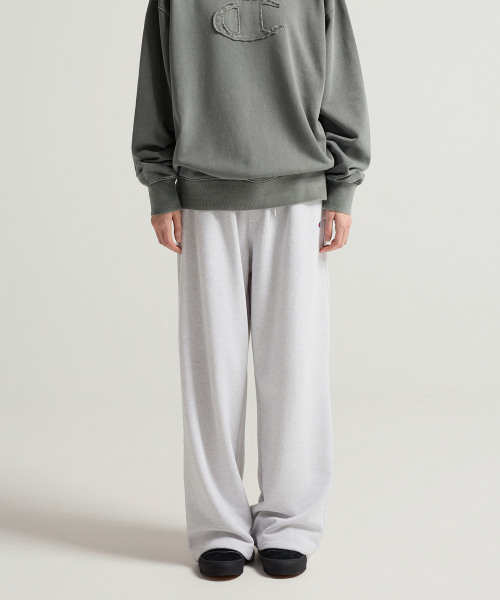 C로고 릴렉스핏 스웨트 팬츠 Light Grey