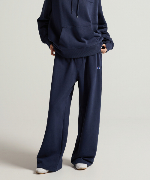 C로고 릴렉스핏 스웨트 팬츠 Navy