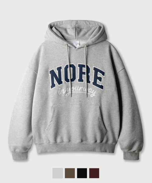 Nore Overfit Hoodie Gray KJHD2661