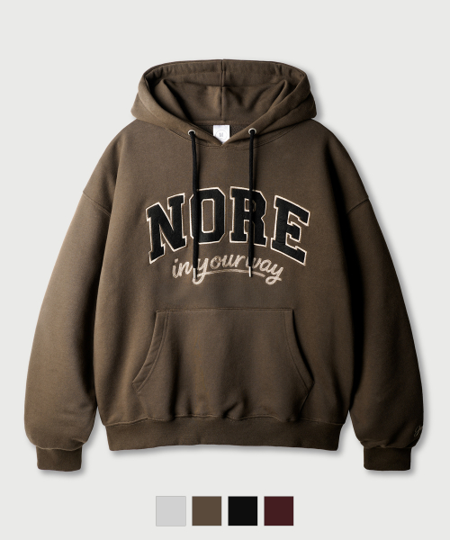 Nore Overfit Hoodie Sedarbrown KJHD2661