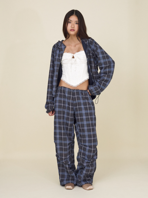 CHECKMATE TRACK PANTS (BLUE)