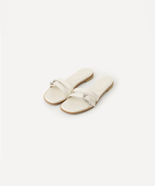 TWIN BELT MULE (IVORY)