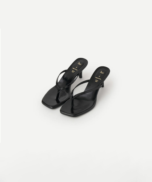 ELOA FLIP-FLOPS HEEL (BLACK)
