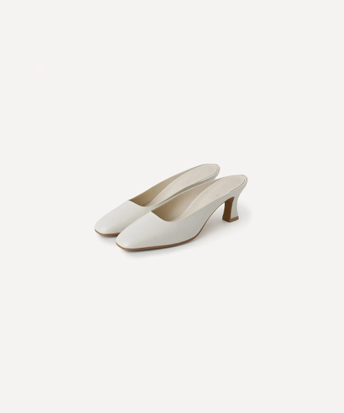 SOLI MULE_HEEL (IVORY)