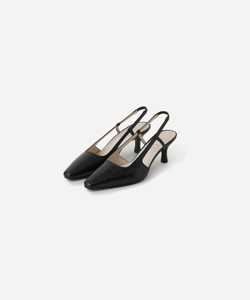 CLASSIC SLINGBACK (SQUARE BLACK)