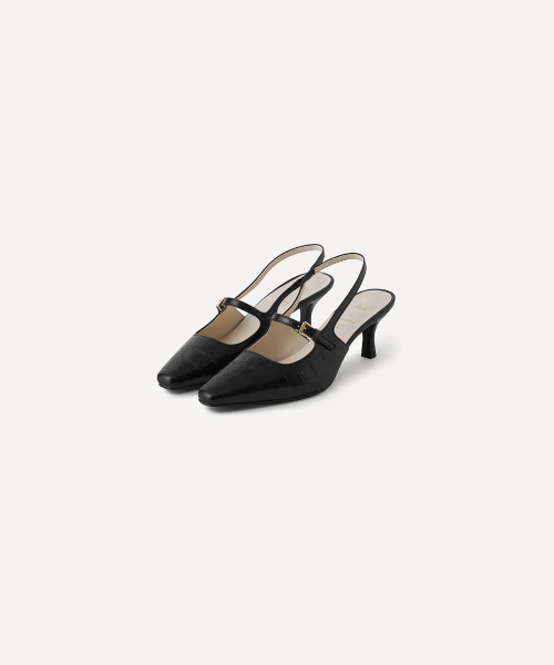 OFF SLINGBACK (SQUARE BLACK)