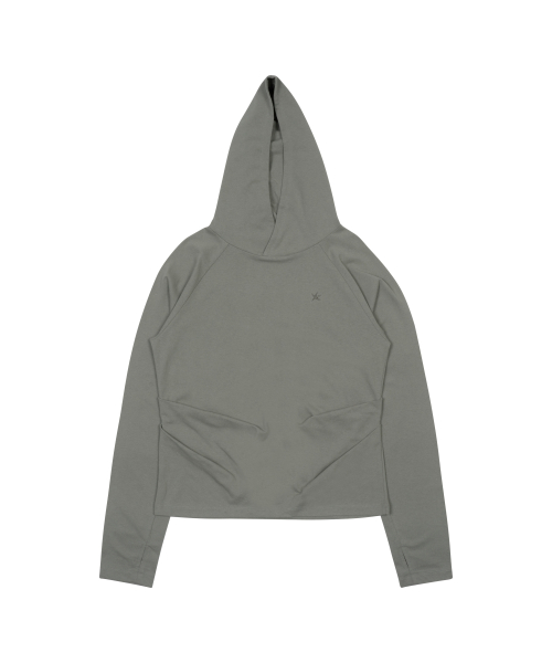 TCM hooded raglan long sleeve (grey)