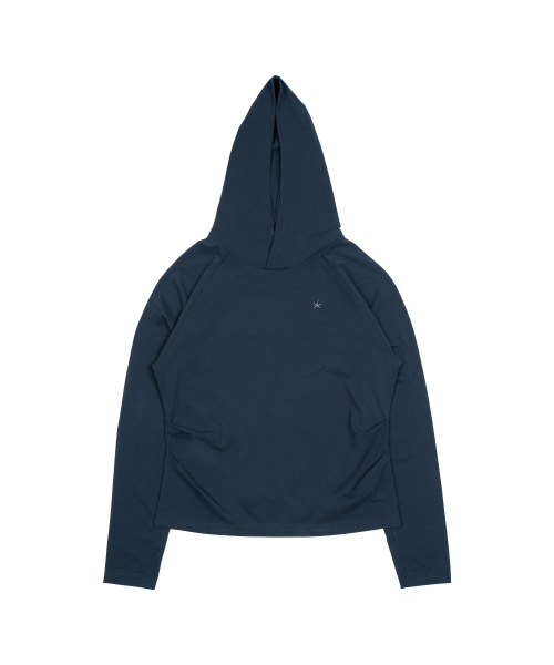 TCM hooded raglan long sleeve (blue)
