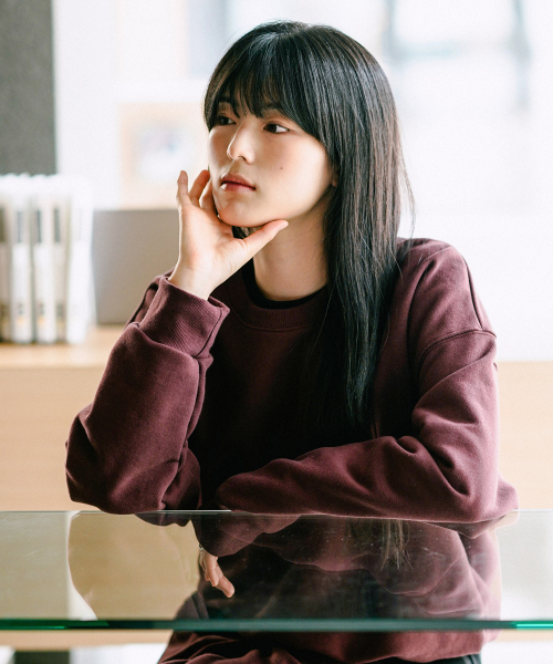 Daycut Crop Sweatshirts Brickred KJMT2648