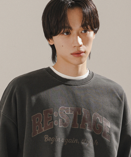 Restage Pigment Sweatshirts Darkgray KHMT2656