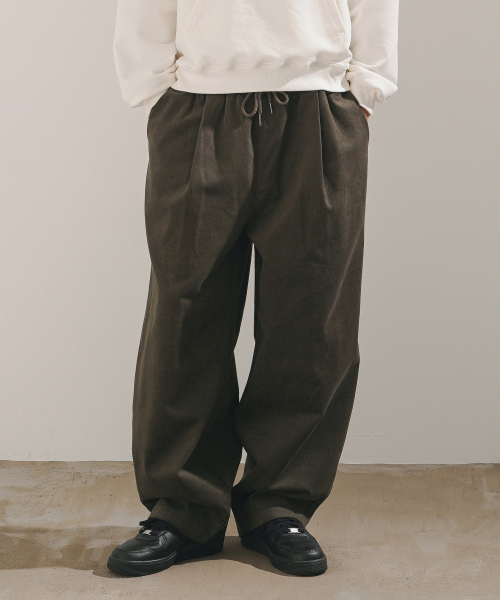 Cotton Peach Wide Pants Deepkhaki MMLP2673