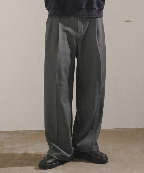 Four Season Wide Slacks Gray MMLP2651
