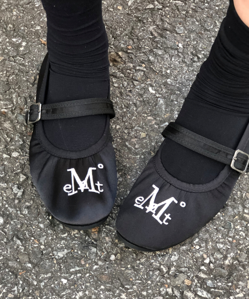 LANDAZ SHIRRING POINT MARY JANE SHOES