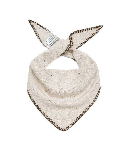 LACE KNIT TRIANGLE SCARF - 3 colors