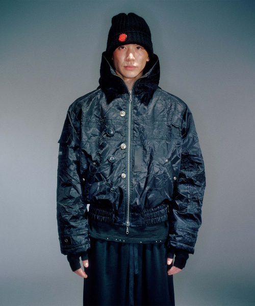 MEN PAPE N2B FLIGHT BOMBER JACKET BLACK