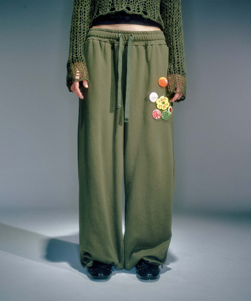WOMEN WORKSHOP WASHING JOGGER PANTS KHAKI