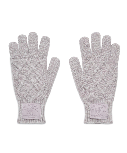 DIAMOND CABLE GLOVES - 4 colors